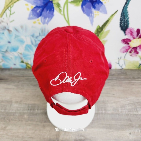 Chase Authentics Dale Earnhardt Jr #8 Hat Red Baseball Strap Back Cap Adjustable - Picture 3 of 8